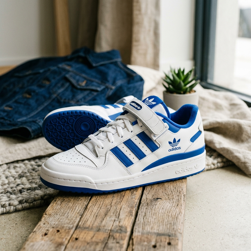 Tênis Adidas Forum Low White Royal