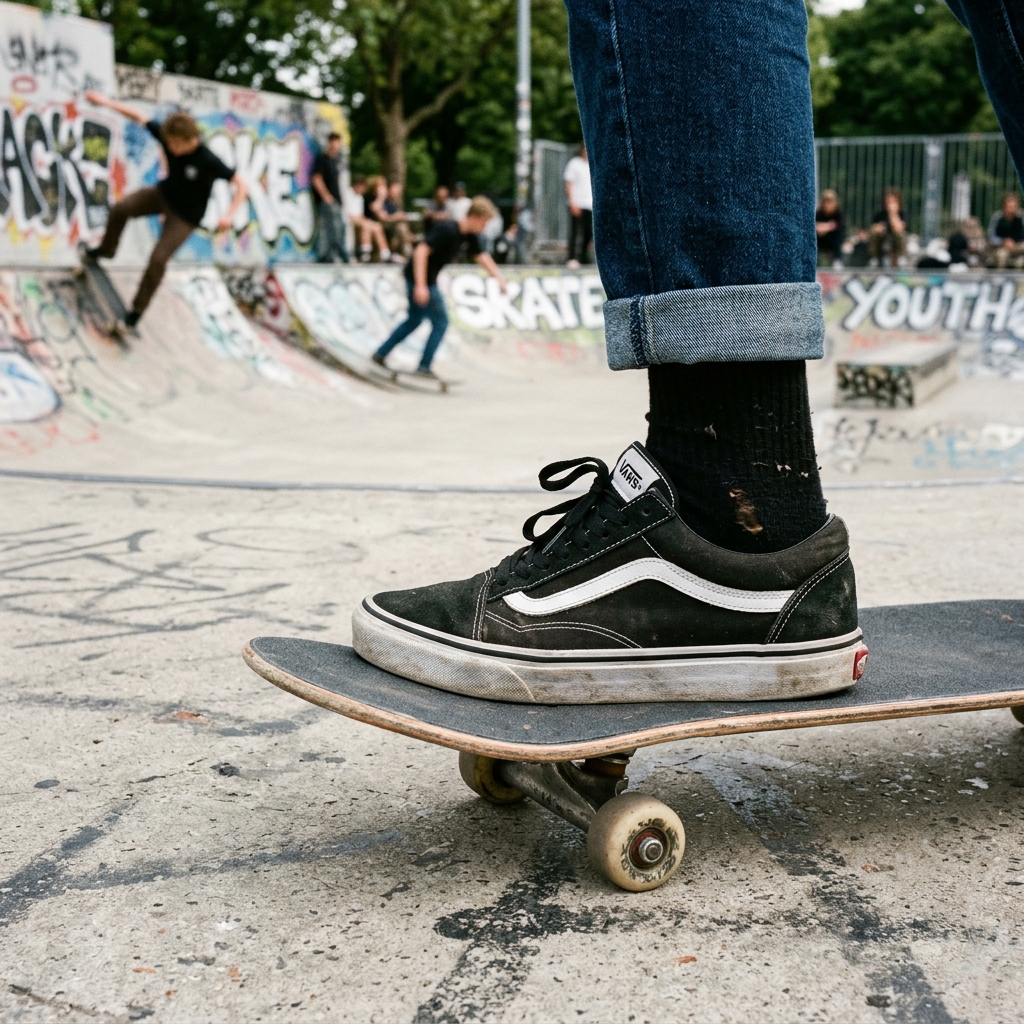 Tênis Vans Old Skool Black White