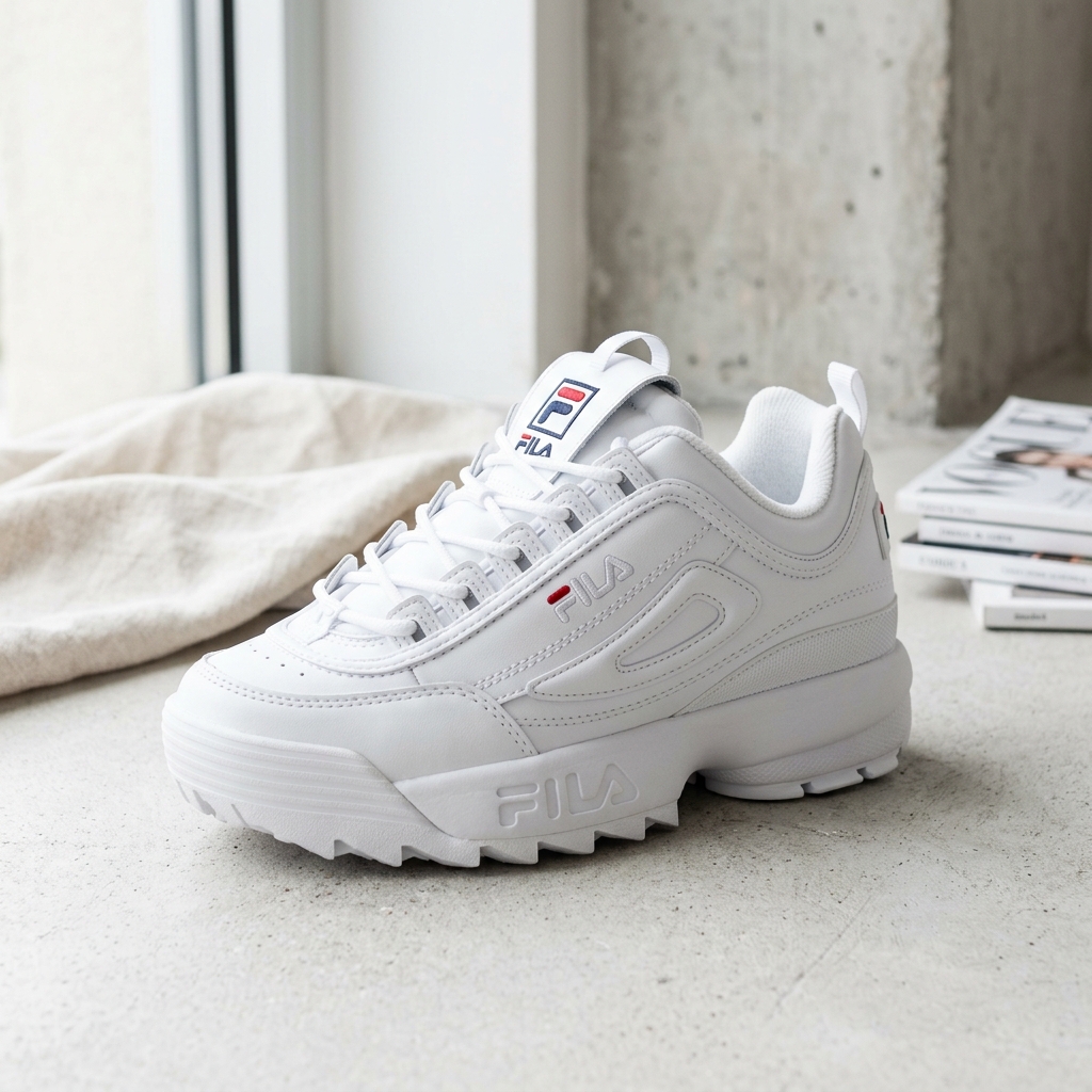 Tênis Fila Disruptor II Chunky White