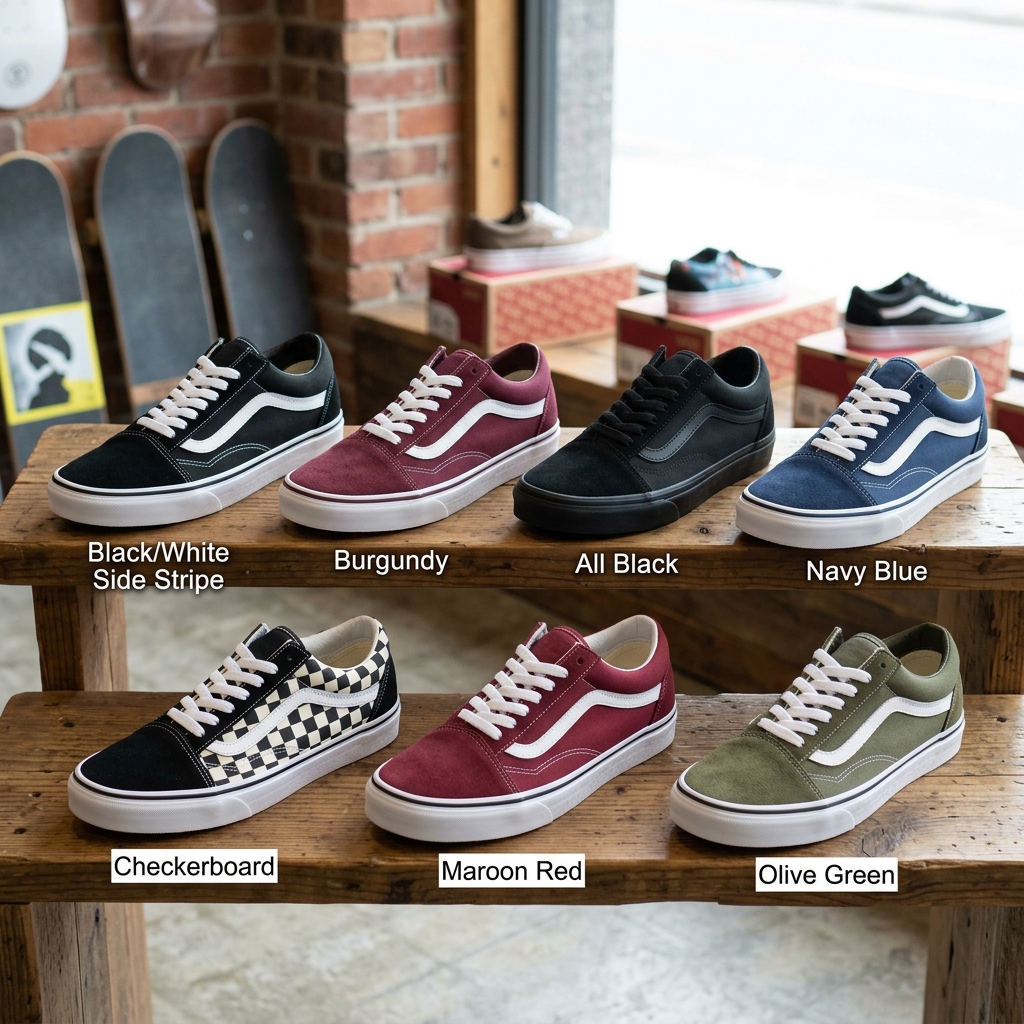 Tênis Vans Old Skool Black White