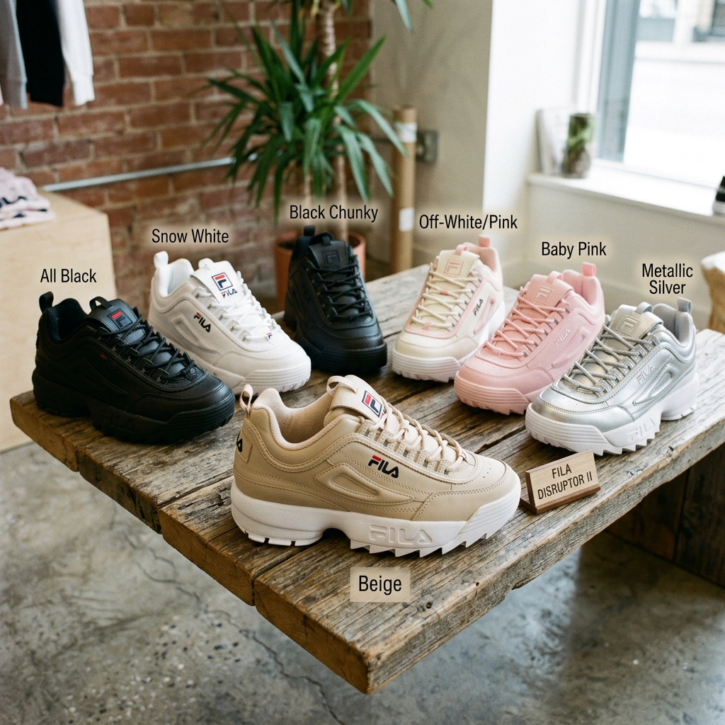 Tênis Fila Disruptor II Chunky White