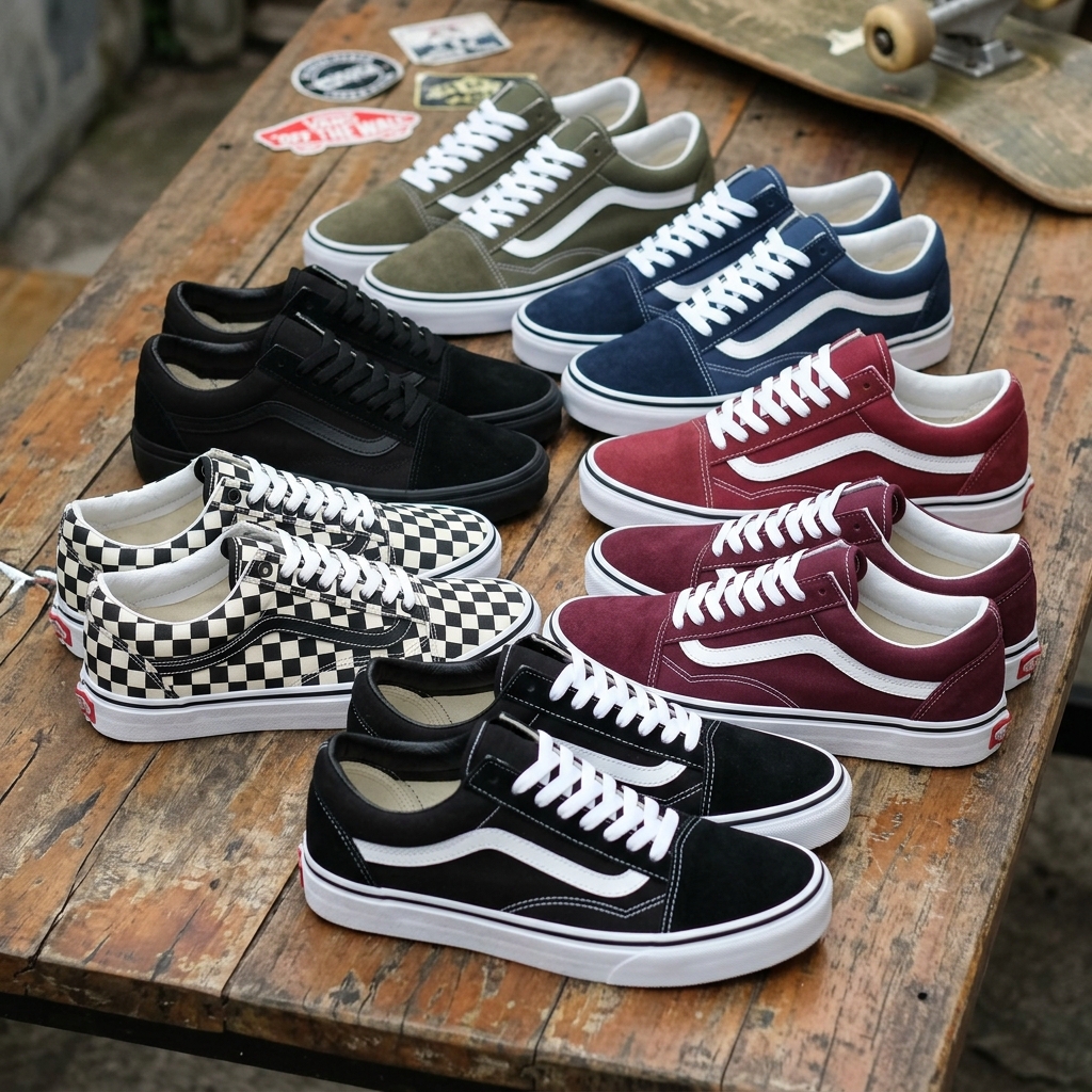 Tênis Vans Old Skool Black White