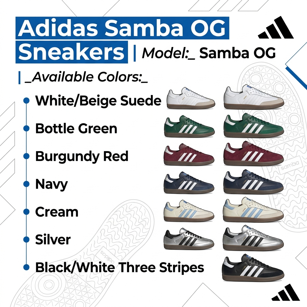Tênis Adidas Samba OG Black White