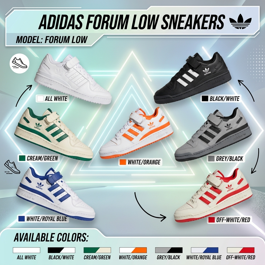Tênis Adidas Forum Low White Royal