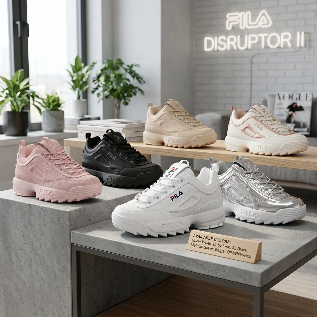 Tênis Fila Disruptor II Chunky White