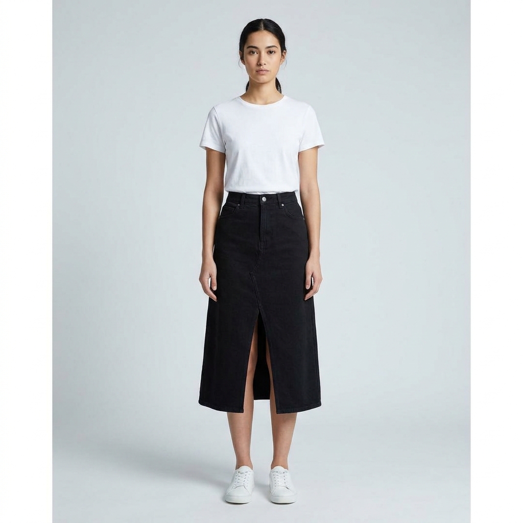 Salopete Jeans Feminina com Bolsos