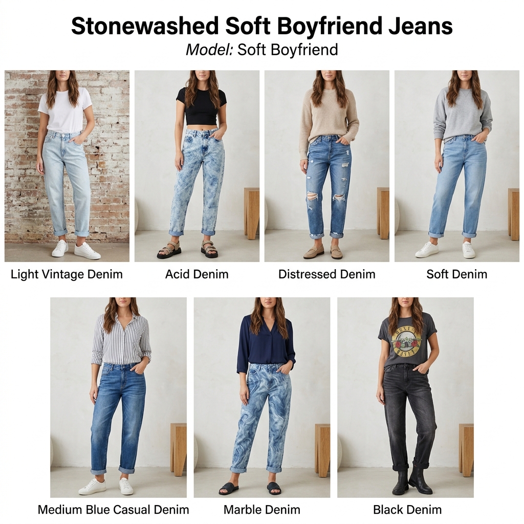 Calça Jeans Boyfriend Estonada Soft