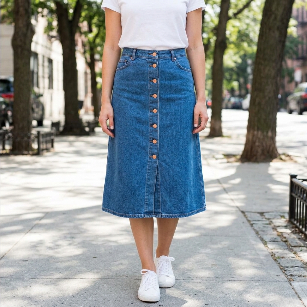 Calça Straight Leg Jeans Retrô Anos 90