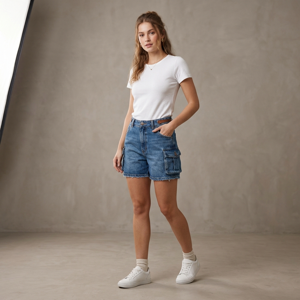 Jaqueta Jeans Oversized Feminina Lavada