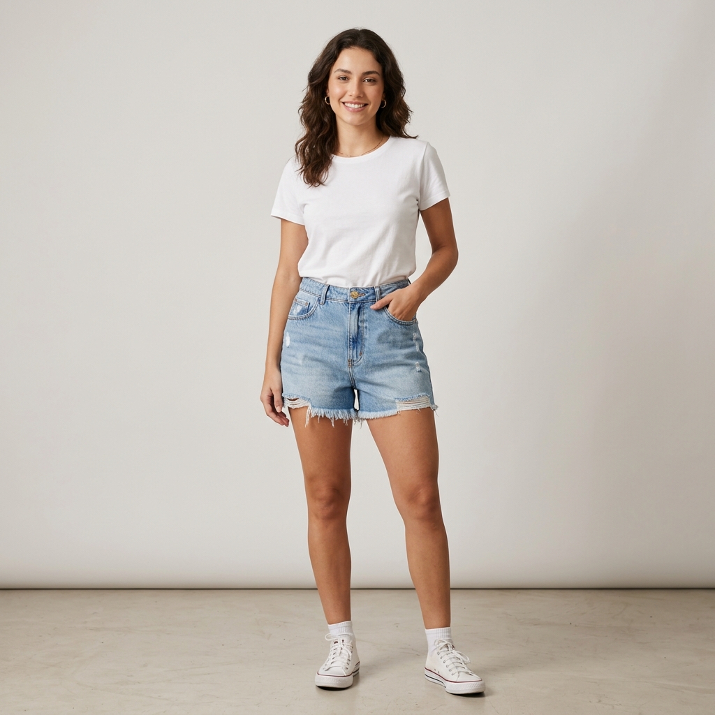 Calça Slouchy Jeans com Pregas Frontais