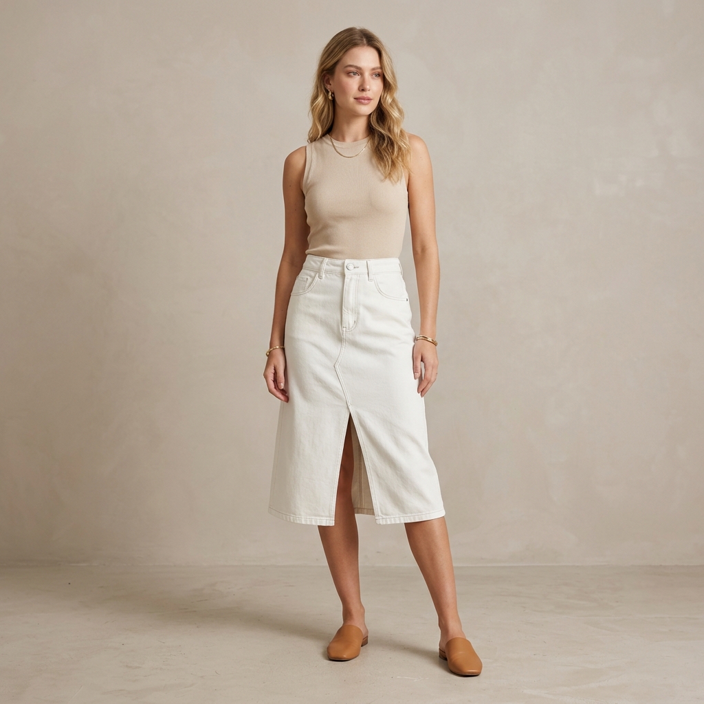 Calça Jogger Jeans Feminina Cordão