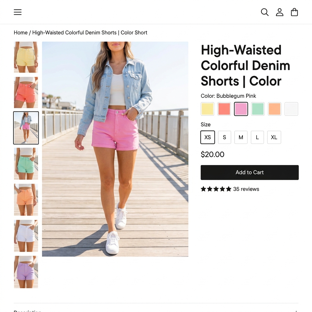 Saia Jeans Curta Rasgada com Babado