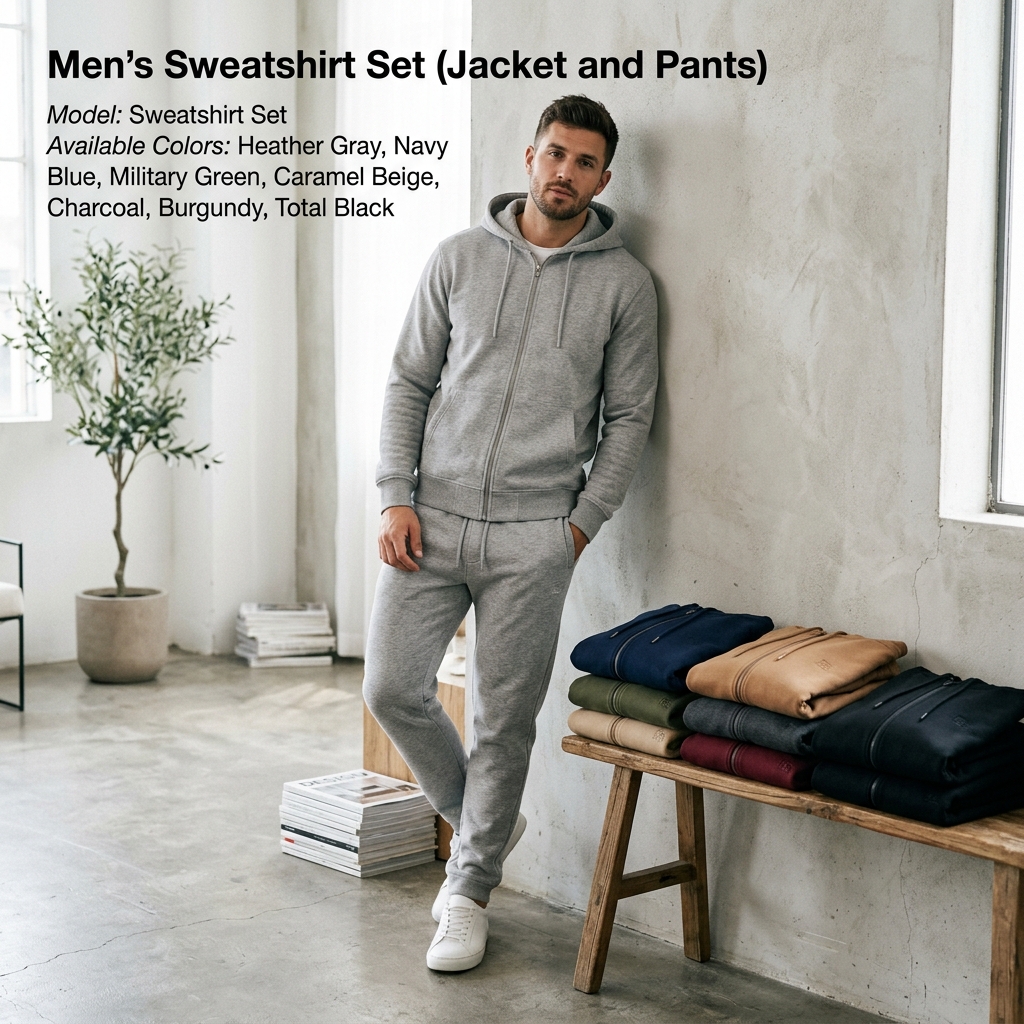 Conjunto Moletom Masculino Casaco e Calça