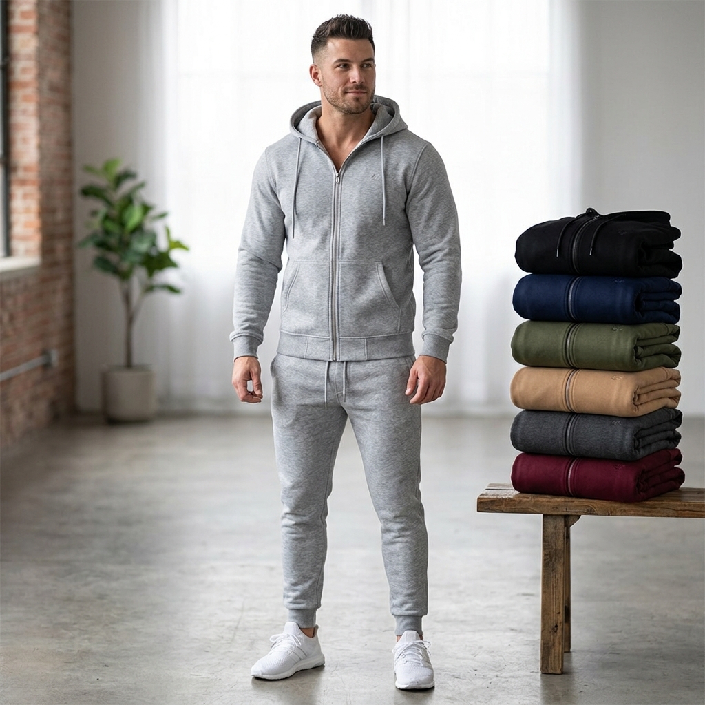 Conjunto Moletom Masculino Casaco e Calça