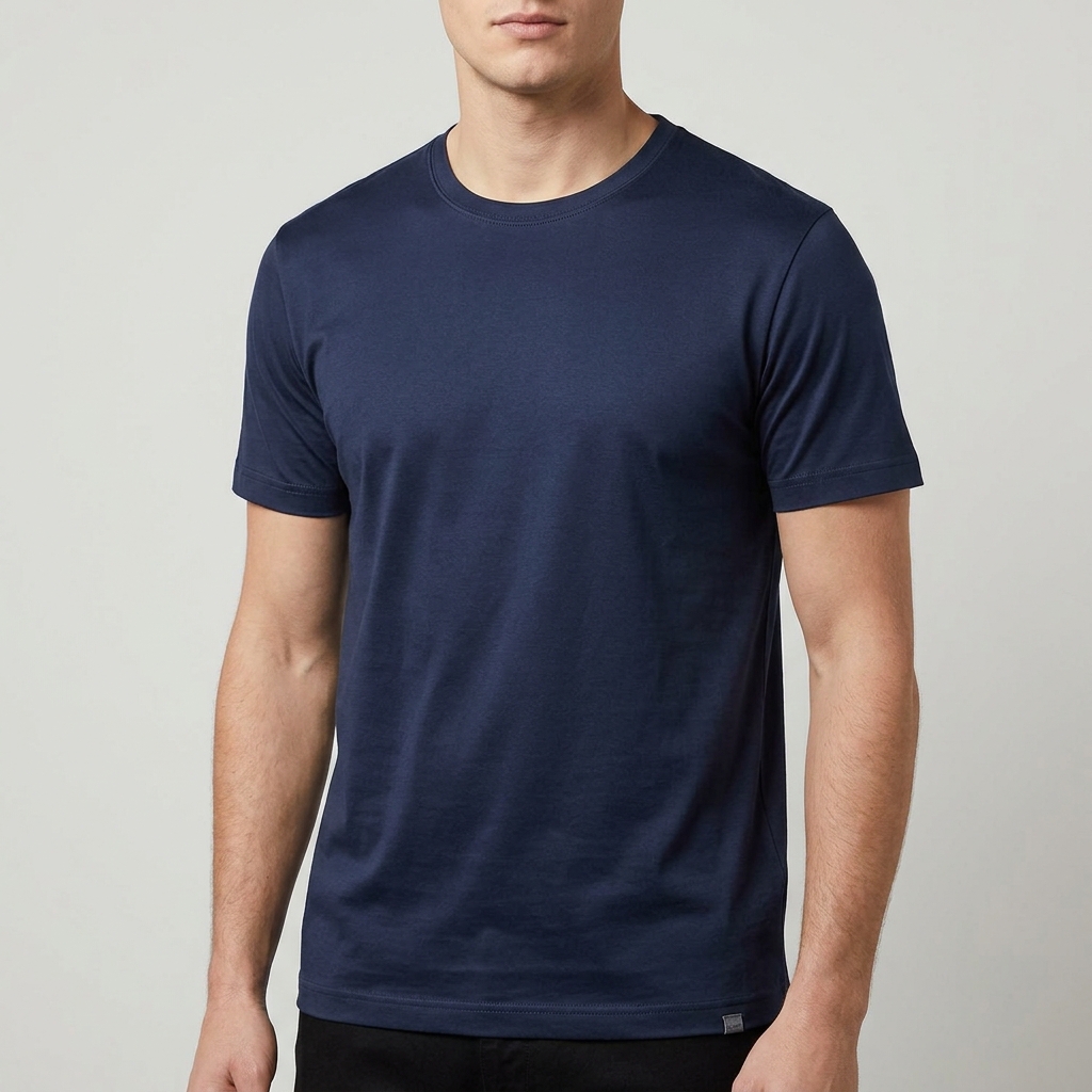 Camiseta Algodão Egípcio Basic Gola Careca
