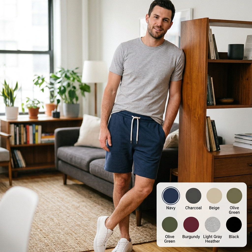 Bermuda Moletom Masculina Comfort