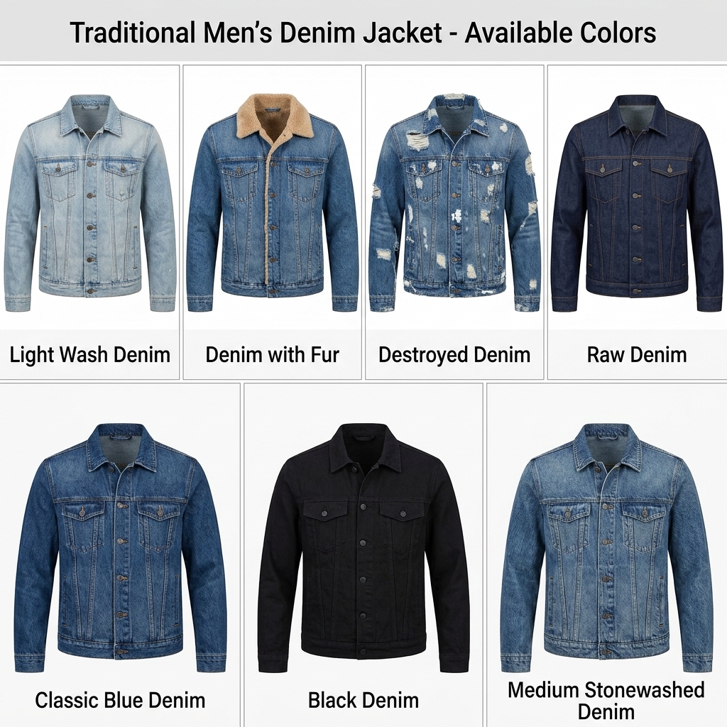 Jaqueta Jeans Masculina Tradicional